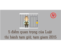 Luật thi hành tạm giữ, tạm giam số 94/2015/QH13