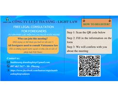 SESSION: FREE LEGAL CONSULTATION FOR FOREIGNERS